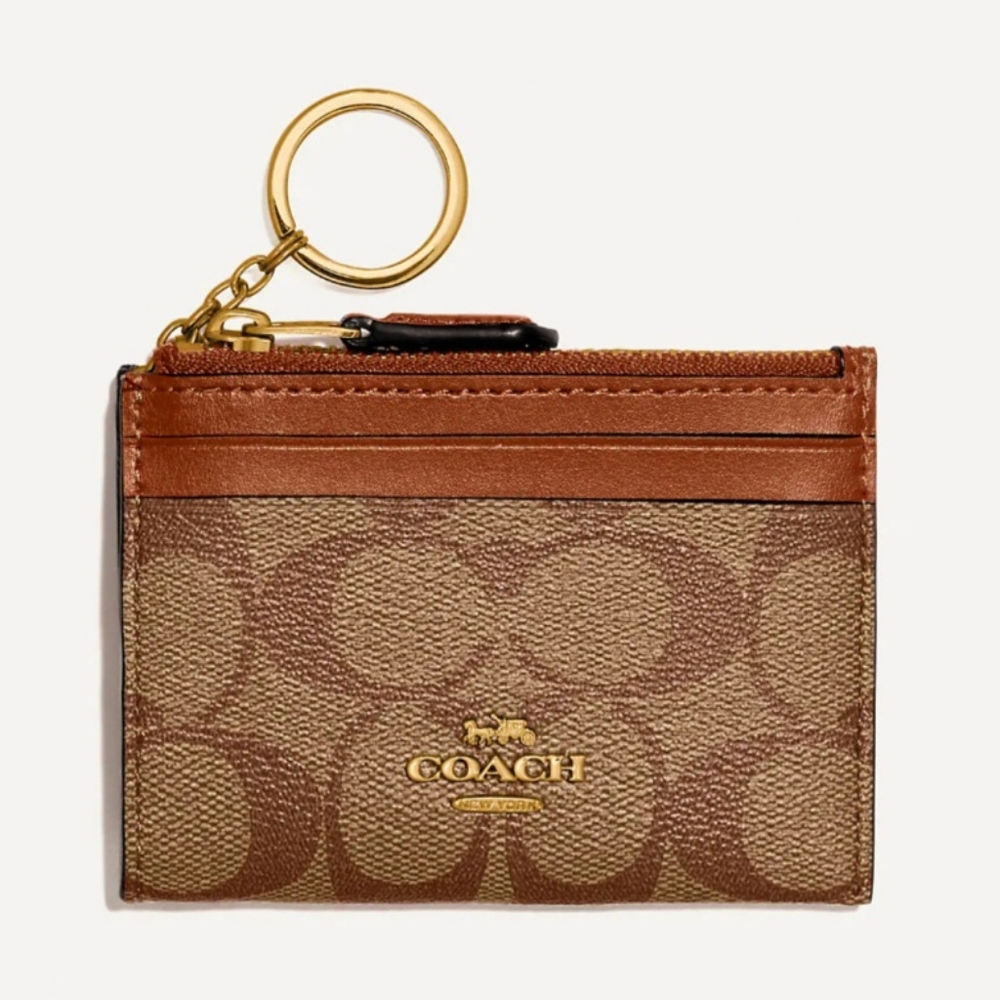 Mini Skinny Id Case In Signature Canvas